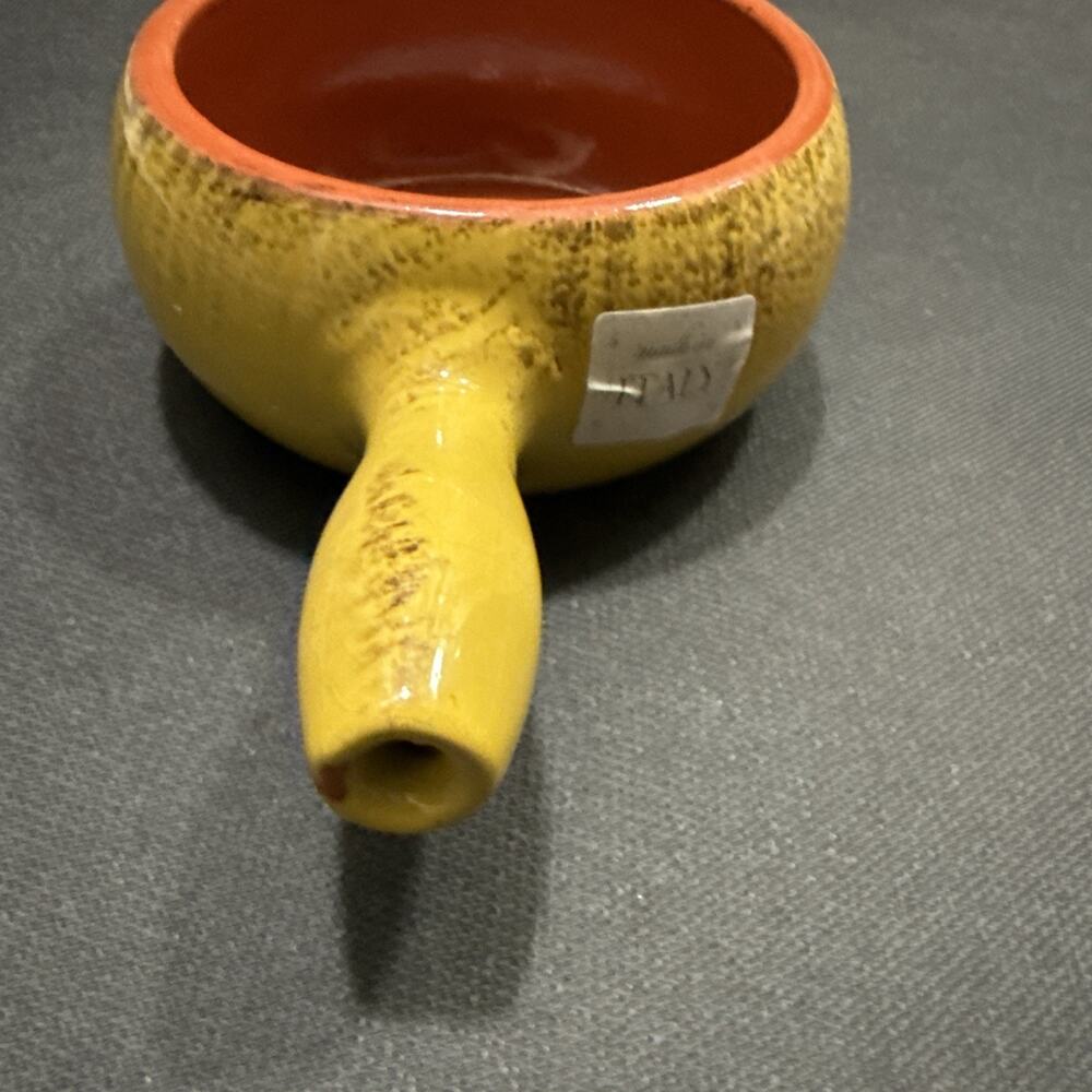 De Silva Terre D’Umbria Dish Bowl Pan Rustic Yellow Handle Italy - Picture 5 of 9